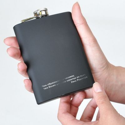 Фляжка 'Black', черный-0