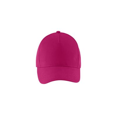 Бейсболка BUZZ, 5 клиньев, застежка на липучке, фуксия-2