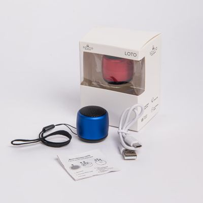 Портативная mini Bluetooth-колонка Sound Burger 'Loto' синий-4