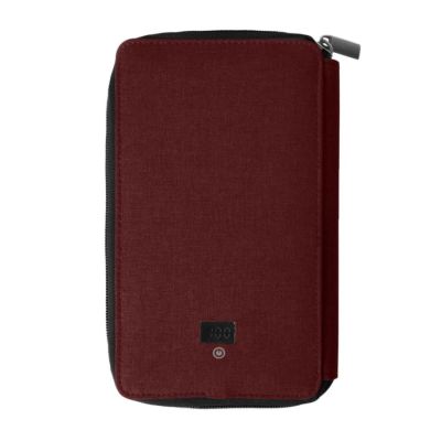 Органайзер дорожный с зарядным устройством PORTABLE (4000mAh), бордовый-1