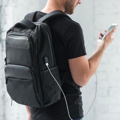 Рюкзак SPARK c RFID защитой, черный-3