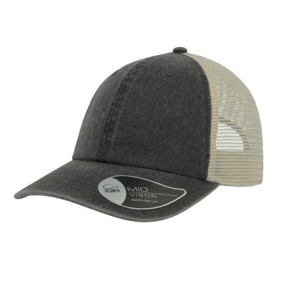 Бейсболка CASE, 6 клиньев, застежка на липучке, черный-0