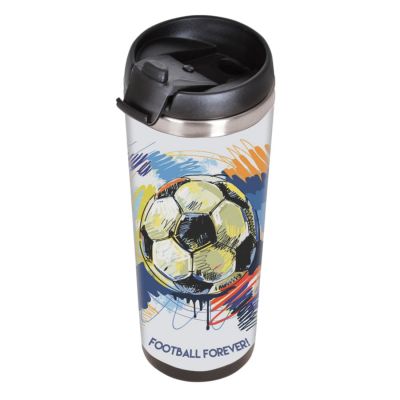 Термокружка IDEA под полиграфическую вставку, 420 мл, нержавеющая сталь/пластик, прозрачный-8