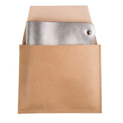 Портмоне кожаное  LOFT SILVER, серебристый-4