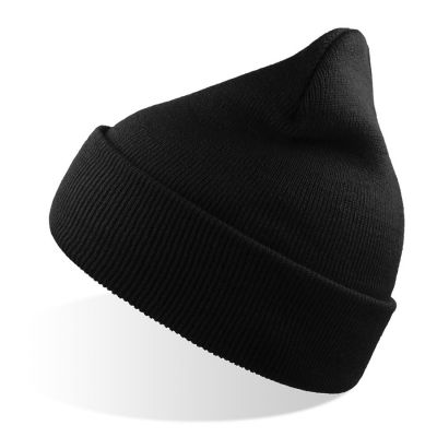Шапка вязаная  двойная Wind-S, черный-0