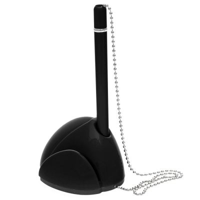 Ручка шариковая с держателем STILL, черный-0