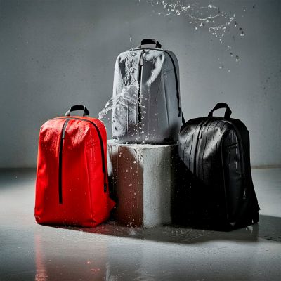 Рюкзак водостойкий 'Go', чёрный, 41 х 29 х15,5 см, 90%  полиуретан 10% полиэстер, черный-8