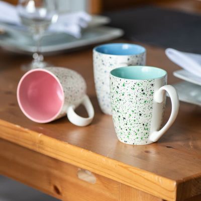 Кружка TERRAZZO, голубой, белый-9