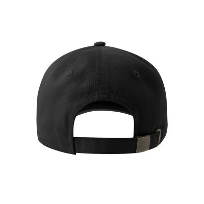 Бейсболка DAD HAT-S, 6 клиньев, металлическая застежка, черный-8