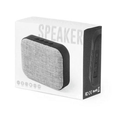 Bluetooth колонка FABRIC прямоугольная, черный, серый-1