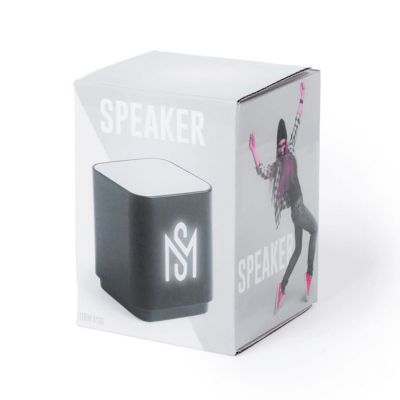 Портативная Bluetooth-колонка LUNEM с подсветкой, пластик, черный-3