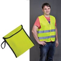 Жилет светоотражающий 'SAFETY' в чехле, лимонный