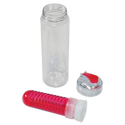 Бутылка для воды 'Frutti',  с контейнером для ягод и фруктов, 700 мл, прозрачный, красный-2