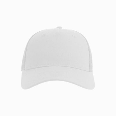 Бейсболка ZION, 5 клиньев, пластиковая застежка, белый-3