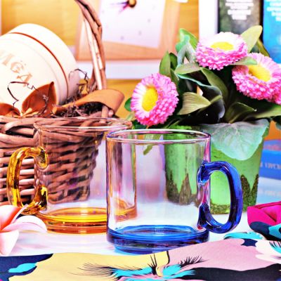 Кружка 'Joyful', прозрачный, оранжевый-1