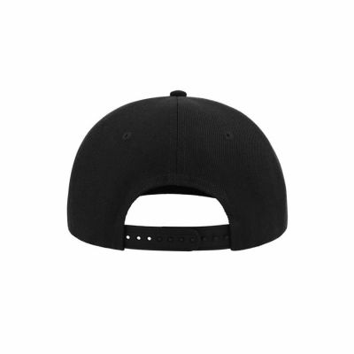 Бейсболка SNAP BACK, 6 клиньев, пластиковая застежка, черный, красный-5