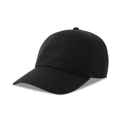 Бейсболка DAD HAT-S, 5 клиньев, металлическая застежка, черный-0