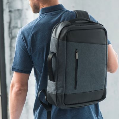 Рюкзак-сумка HEMMING c RFID защитой, темно-серый, черный-13