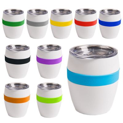 Термокружка LINE, белый, оранжевый-11