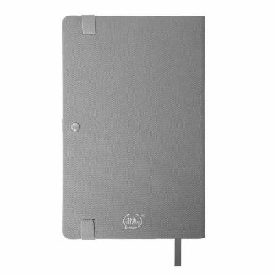 Бизнес-блокнот OXI, A5, серый, твердая обложка, RPET, в линейку-2