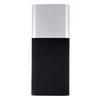 Универсальное зарядное устройство 'Black gun'(10000mAh),черный с серебристым,6,2х14,5х1,7см, пластик, черный, серебристый