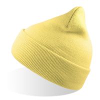 Шапка вязаная  двойная Wind-S, светло-желтый