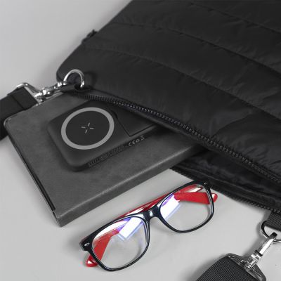 Конференц-сумка'MIX', чёрный, 38 х 30 х 1,5 см, 100% нейлон, черный-3