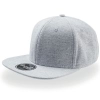 Бейсболка SNAP JERSEY, 6 клиньев, пластиковая застежка, серый меланж
