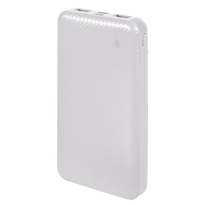 Универсальный аккумулятор Rib 10 (10000 мАч), белый, 13,5х6.8х1,5 см-0