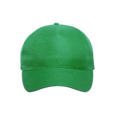 Бейсболка RECY FIVE, 5 клиньев, застежка-липучка, зеленый-5