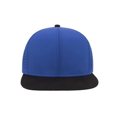 Бейсболка BANK, 6 клиньев, пластиковая застежка, ярко-синий-3