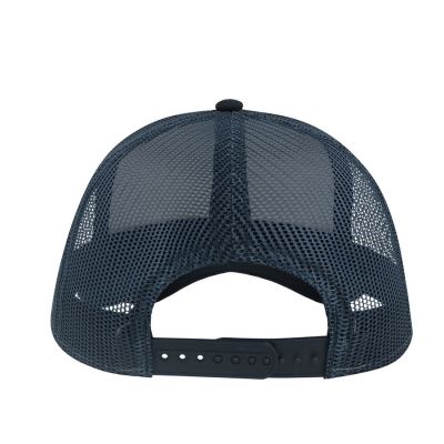 Бейсболка RAPPER CANVAS-S, 5 клиньев, пластиковая застёжка, серый, темно-синий-8