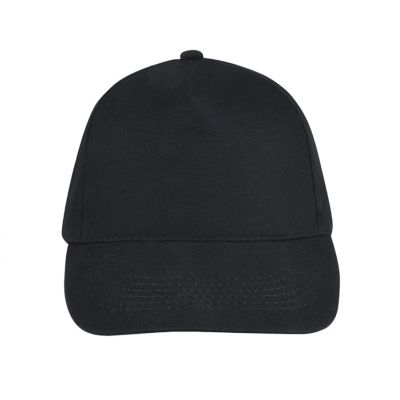 Бейсболка SUNNY, 5 клиньев, застежка на липучке, черный-2