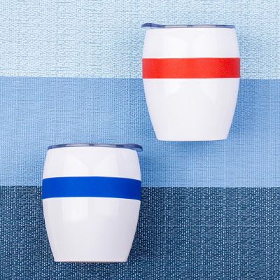 Термокружка LINE, белый, оранжевый-13