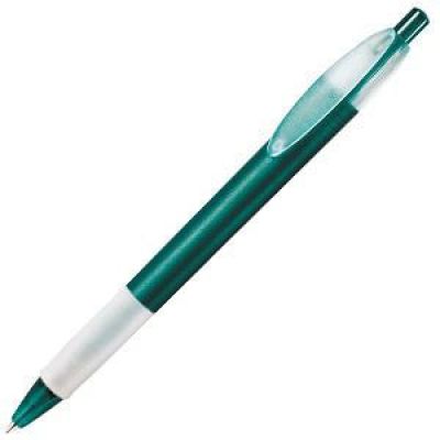 Ручка шариковая с грипом X-1 FROST GRIP, зеленый, белый-0