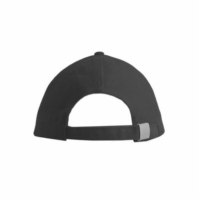 Бейсболка PILOT, 6 клиньев, металлическая застежка, черный-5