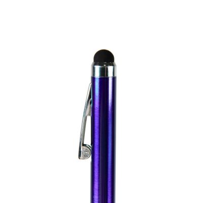 Ручка шариковая со стилусом CLICKER TOUCH, синий, серебристый-1