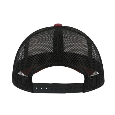 Бейсболка RAPPER CANVAS-S, 5 клиньев, пластиковая застёжка, белый, бордовый, чёрный-3