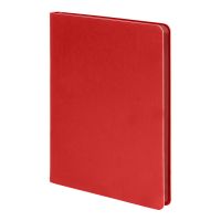 Ежедневник недатированный Pulpy, А5, красный, кремовый блок, красный срез