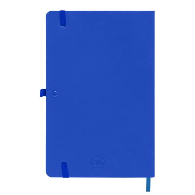 Бизнес-блокнот SILKY, формат А5, в клетку, синий-2