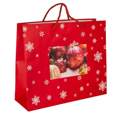 Пакет  большой RED WONDER размер 43 x 32 x 11 см, красный-1