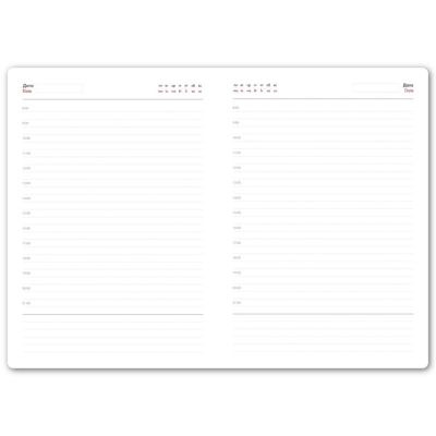 Ежедневник недатированный Campbell, формат А5,  в линейку, красный-6