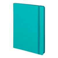 Бизнес-блокнот 'RILY', формат А5,  бирюзовый, блок в точку