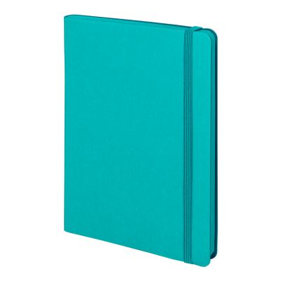 Бизнес-блокнот 'RILY', формат А5,  бирюзовый, блок в точку-0