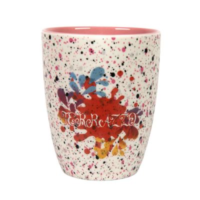 Кружка TERRAZZO, белый, розовый-4