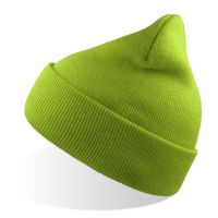Шапка вязаная  двойная Wind-S, зеленое яблоко