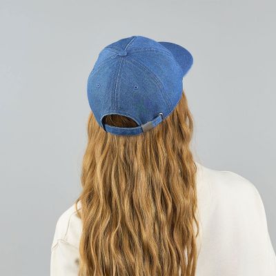 Бейсболка IRAYA, 5 клиньев, металлическая застежка, темно-синий-2