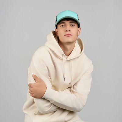 Бейсболка RAPPER COTTON-S, 5 клиньев, пластиковая застёжка, бордовый, бежевый-4