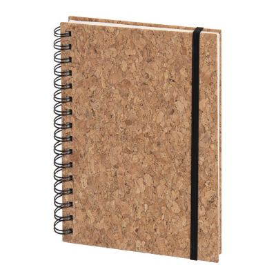 Блокнот XIANKEL A5, пробка, бежевый-0