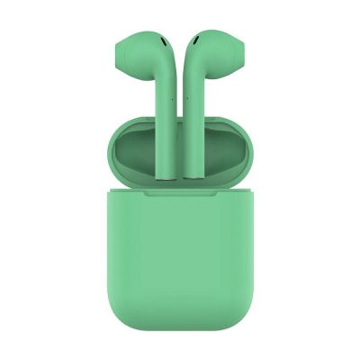 Наушники беспроводные с зарядным боксом TWS AIR SOFT, цвет мятный-0